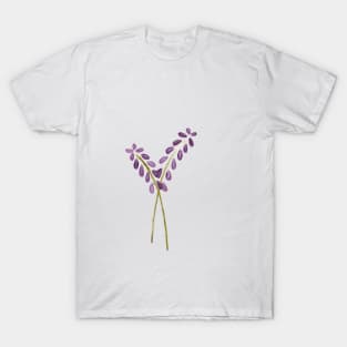 Purple Flower Watercolor T-Shirt